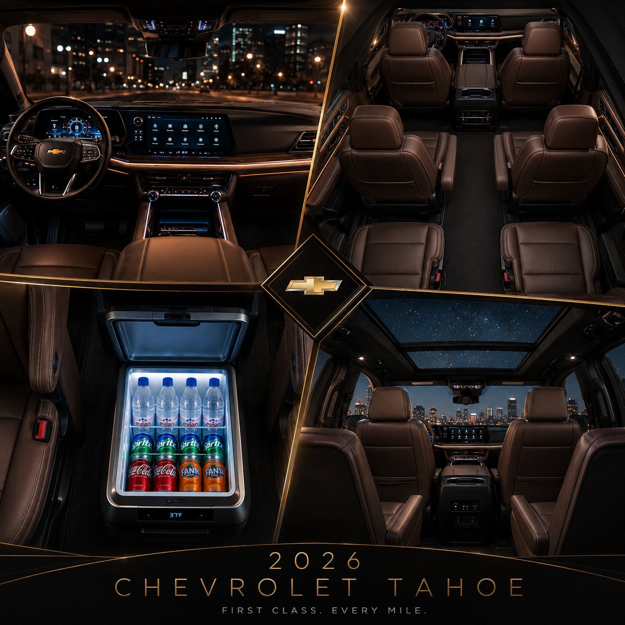 Cabin detail — dashboard and drink cooler