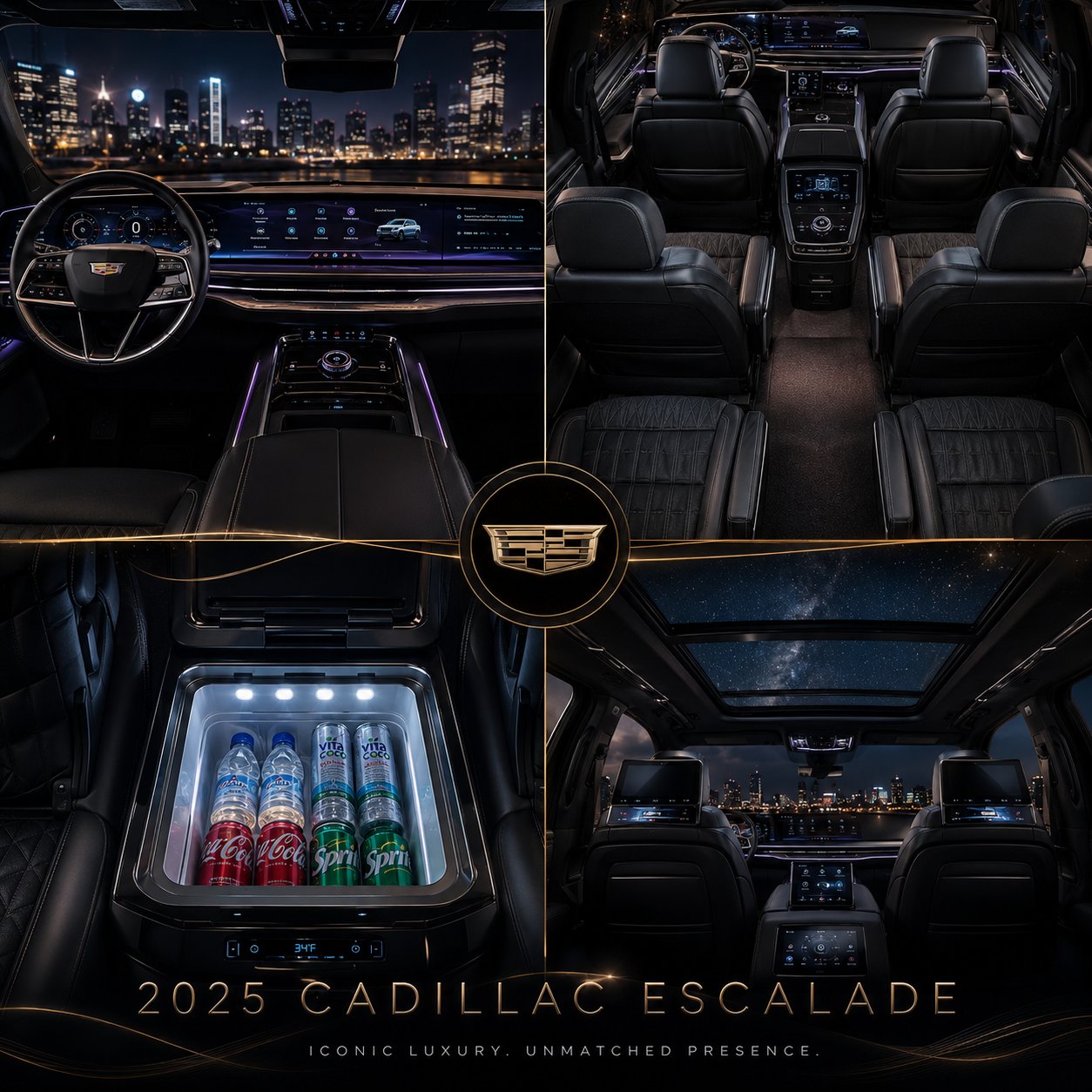 Cabin detail — captain seats and console